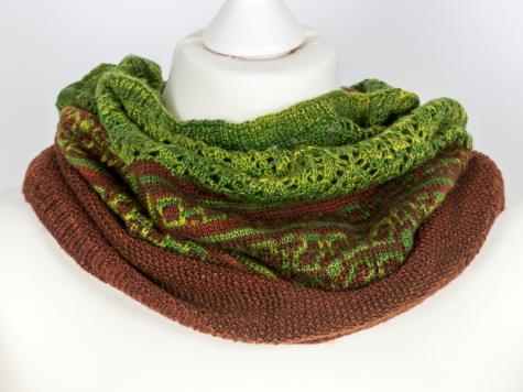 Strickset Hyben Cowl - Wolle und Anleitung in Geschenktüte