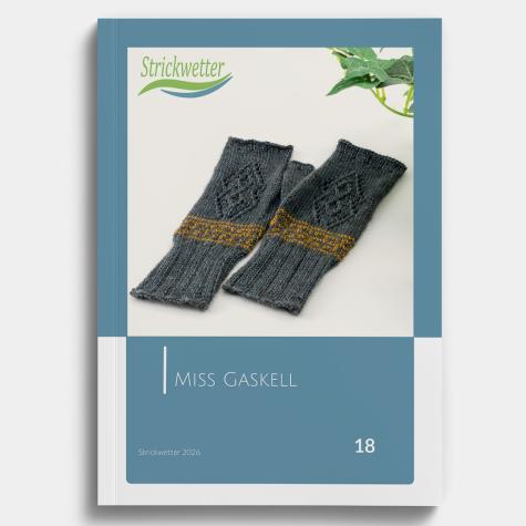Miss Gaskell Stulpen - gedrucktes Anleitungsheft