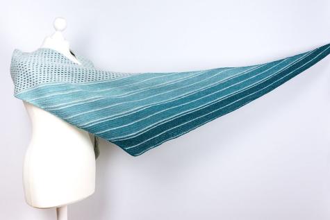 Strickset Tuch Nord & Nordwest - Roter Farbverlauf