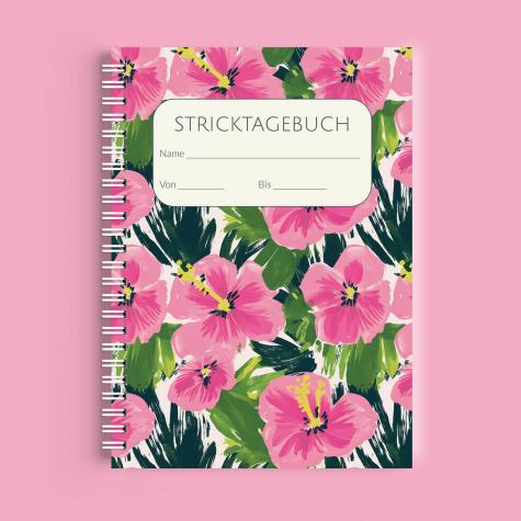 Preview: Stricktagebuch - Projektplaner - Spiralbindung, pink