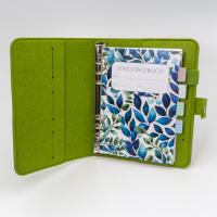 Stricktagebuch - Projektplaner - Ringbuchordner aus Filz mit Stricktagebuch